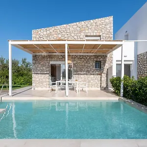 ヴィラ New Loft By Ossiano Pool Villas, Heating Pool,2 Min Drive To & 10 To Lindos