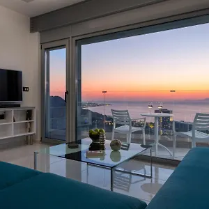 Rhodes Skyline With Out Door Jacuzzi Sea View A1 *